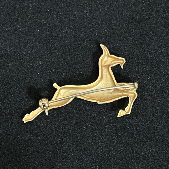 Vintage Damascène Goat Brooch - Picture 3 of 3